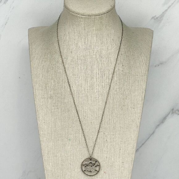 Tennessee US State Musical Heritage Cut Out Quarter Necklace - Picture 1 of 14